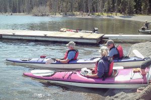 glamping_yellowstone Kayak trip in Yellowstone Lake